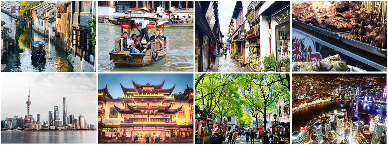 Zhujiajiao water town and shanghai highlights tour